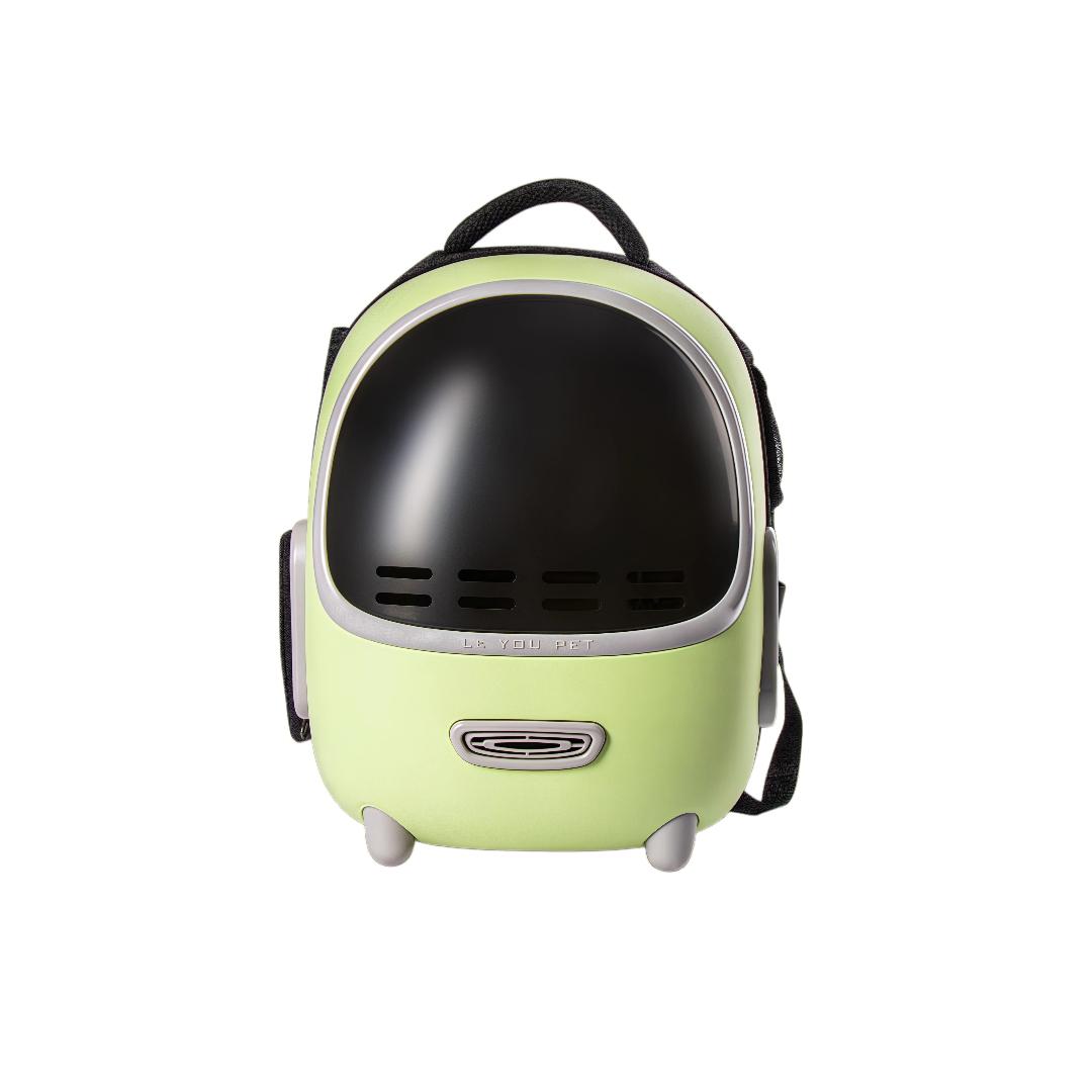 

LOVE YOU PET Cat Carrier, Portable Space Capsule Backpack, Pet Bag, Large Breathable Cat Supplies, Green, for 7.5kg Cats