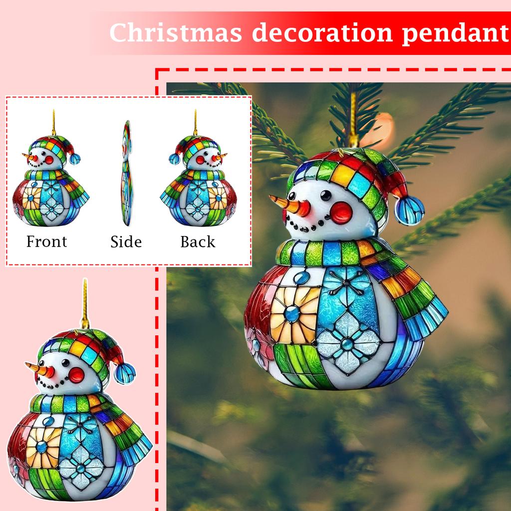 2D Weihnachtsdekorationsanhänger Weihnachtsbaumetikett Themenparty Bastelarbeiten Ornament