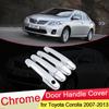 Pentru Toyota Corolla E140 E150 2007 ~ 2013 capac cromat pentru mânerul ușii, capac de prindere, accesorii pentru stilul mașinii 2008 2009 2010 2011 2012