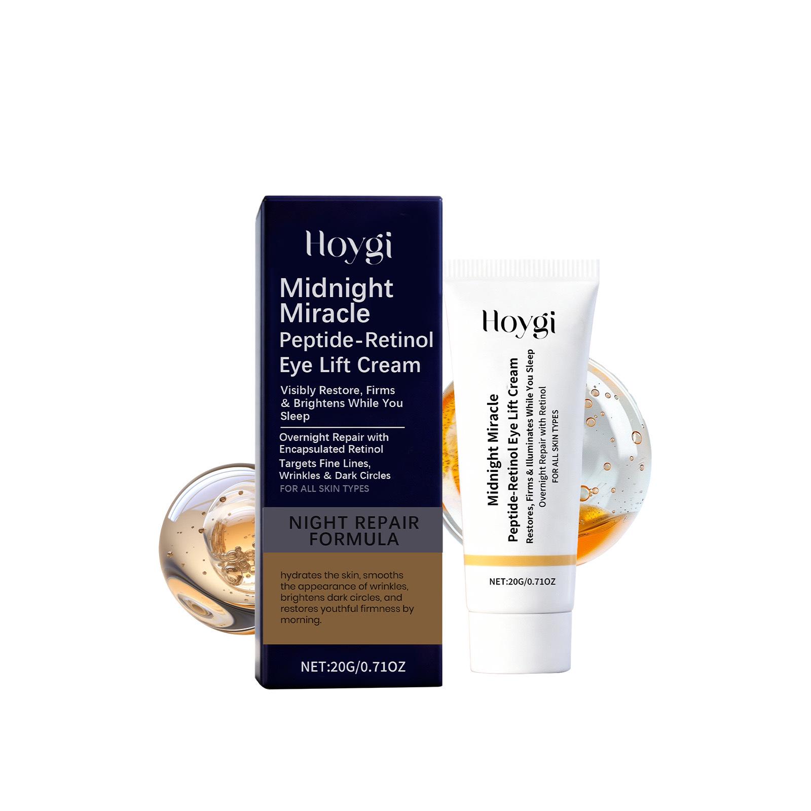 HOYGI Retinol Eye Cream - Deep Hydration & Elasticity Boost, Smooth & Brighten Eye Area, Intense Moisturizing Formula