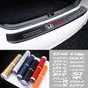Car Rear Bumper Trunk Carbon Fiber Protective Sticker Anti-scratch Protective Film For Honda Civic Jazz Accord Vezel Insight