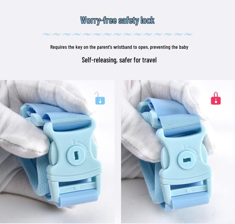 Children's Anti-Lost Wristband & Leash - Reflective Key Style for Toddlers & Strollers