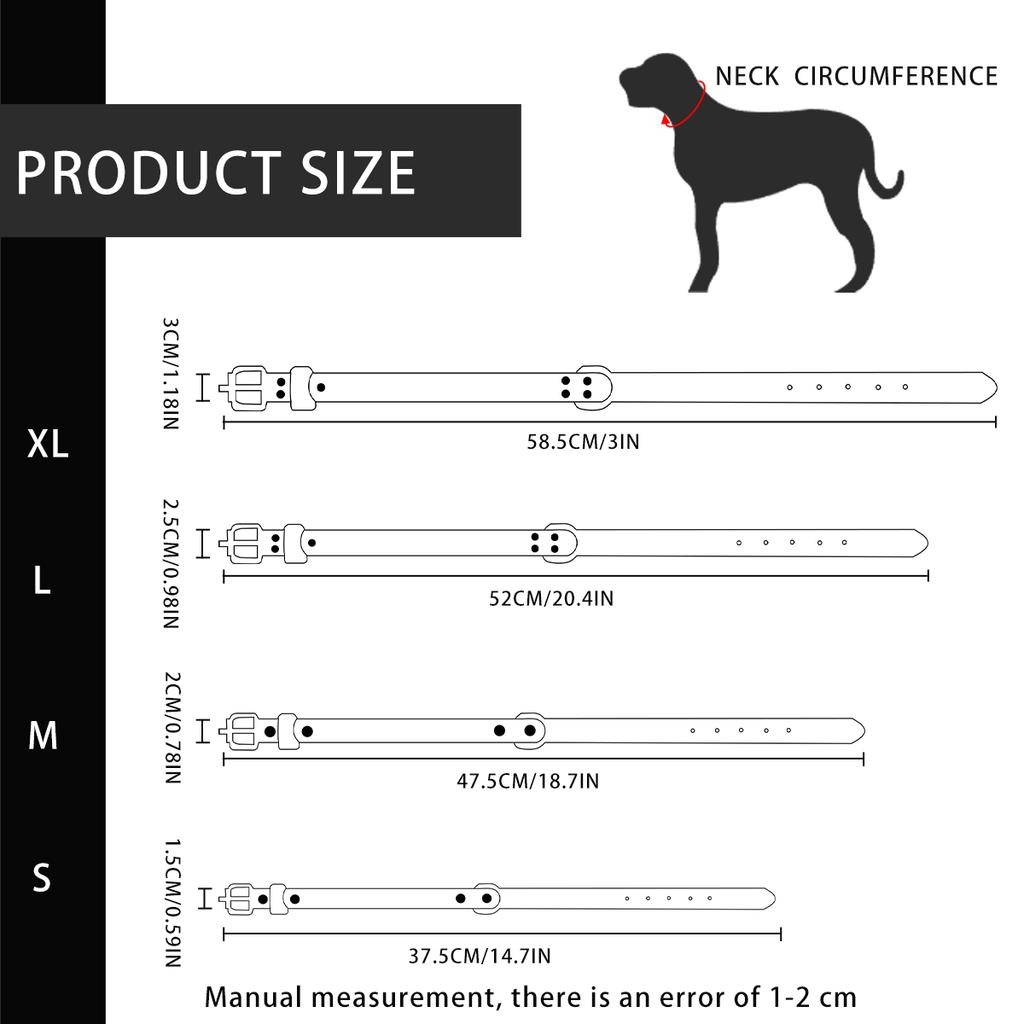 1 Stück Weiches Atmungsaktives Reflektierendes Hundehalsband mit Verstellbarer Rostfreier Metallschnalle für Kleine Mittelgroße Große Hunde