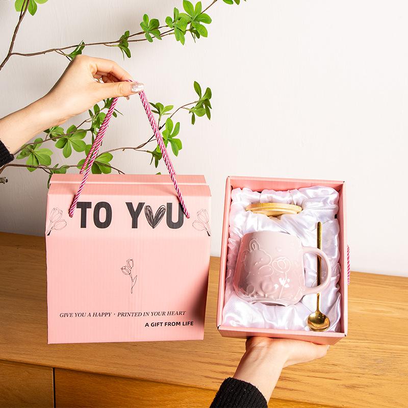 Graduation Gift for Teacher Souvenir Practical Small Gift for Female Students Ceramic Mug Water Cup Coffee Cup Household Use