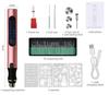 Rose Gold Mini Handheld Electric Engraving, Cutting, and Drilling Machine for Jade and Woodworking