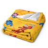 Sesame Street Mecha Builders Pattern Blankets  Flannel Funny Breathable Throw Blankets for Home Spring Autumn