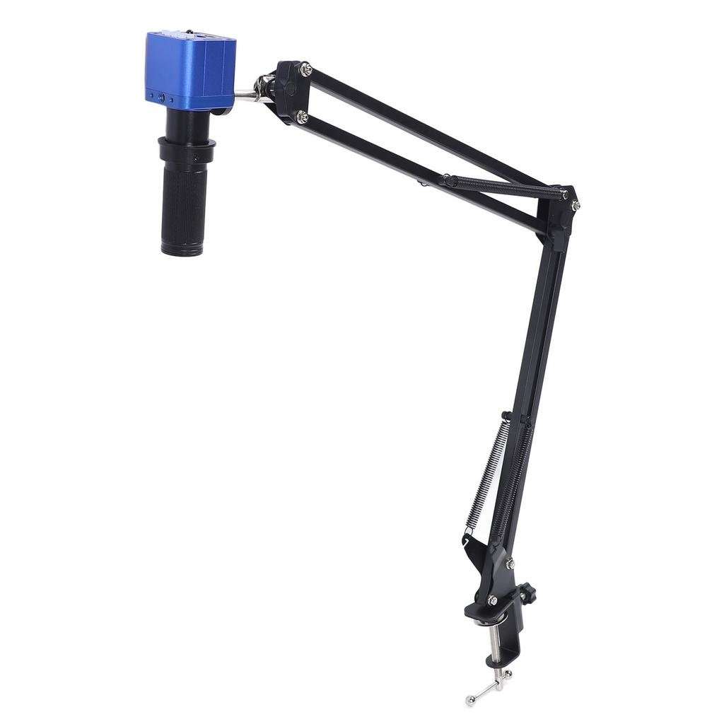 Digital Microscope Camera 1080P 24MP HD Industry Microscope Camera with 150X C Mount Lens and LED Ring Light EU Plug