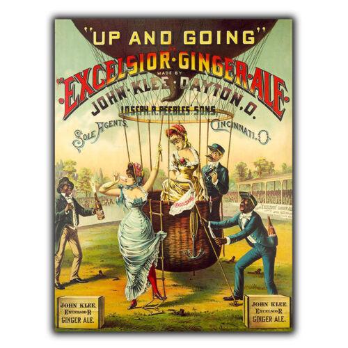 

f1EXCELSIOR GINGER A5 SIGN METAL PLAQUE Vintage Advert Kitchen Decor 20x30cm（7.8x11.8inch）