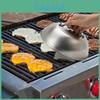 Stainless Steel Cooking Lid For Steak And Burgers With Anti Scald Feature For Kitchen And Bbq Use
