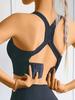 Stor Storlek Icke-Stålring Stötdämpande Sport-BH för Kvinnor med Vacker Korsad Design och Justerbart Ryggspänne Yoga Fitness-BH