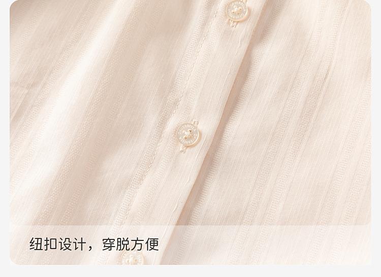 Davidella girls' pure cotton shirt for spring, new style of women's jewelry and western-style top, children's shirt
