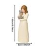 Resin Figurines Decorative Cat Angel Statue Guard Angel Statue For Home Office Living Room Cat Lovers Gift Home Office Decor