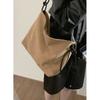 Autumn and Winter Large Capacity Bag for Women New Retro PU Matte Water Bucket Bag Niche Design Shoulder Bag Tote Bag