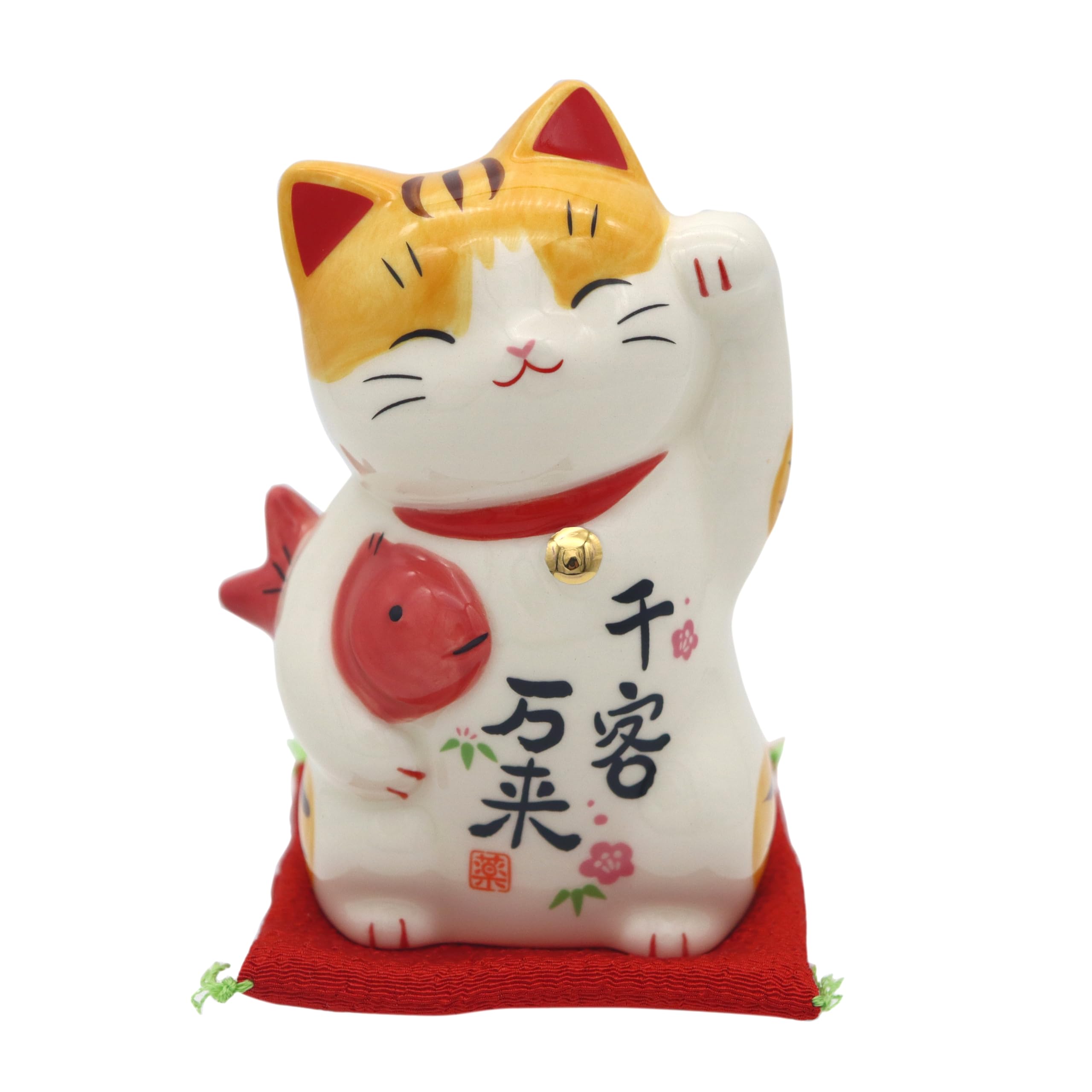 

Yakushi Kiln Lucky Cat Lucky Cat with a good luck (Large) (Comes sticker)