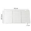 Edelstahlmatte Netzgitterform Rechteck Grill Grillen Maschennetz BBQ Werkzeuge Grillmaschennetz 30*20.5*1.5cm/41*20.5*1.5cm Teile