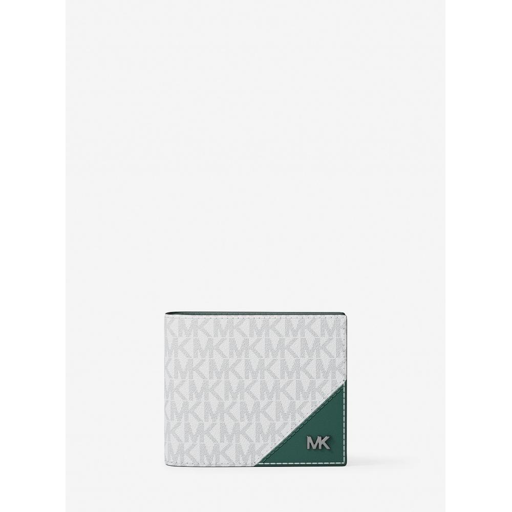 

Michael Kors Cooper Billfold Wallet Mk Signature 36t5lcof2b4646 Grass Green F