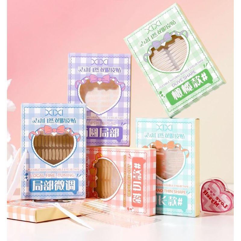 xixi - Flexible Natural Double Eyelid Tape - Long and Thin Shape