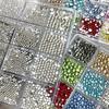 12 Grids/Box Shimmering  Colorful Nail Art  Flatback Gemstones For Diy Nail  Nail Jewelry Decoration
