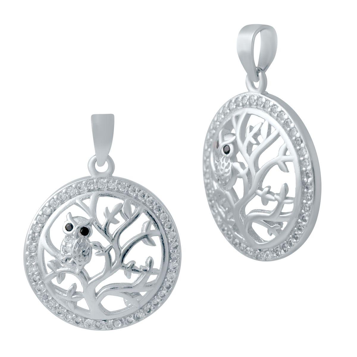 

Срібна каблучка з фіанітами. (2036708) білий