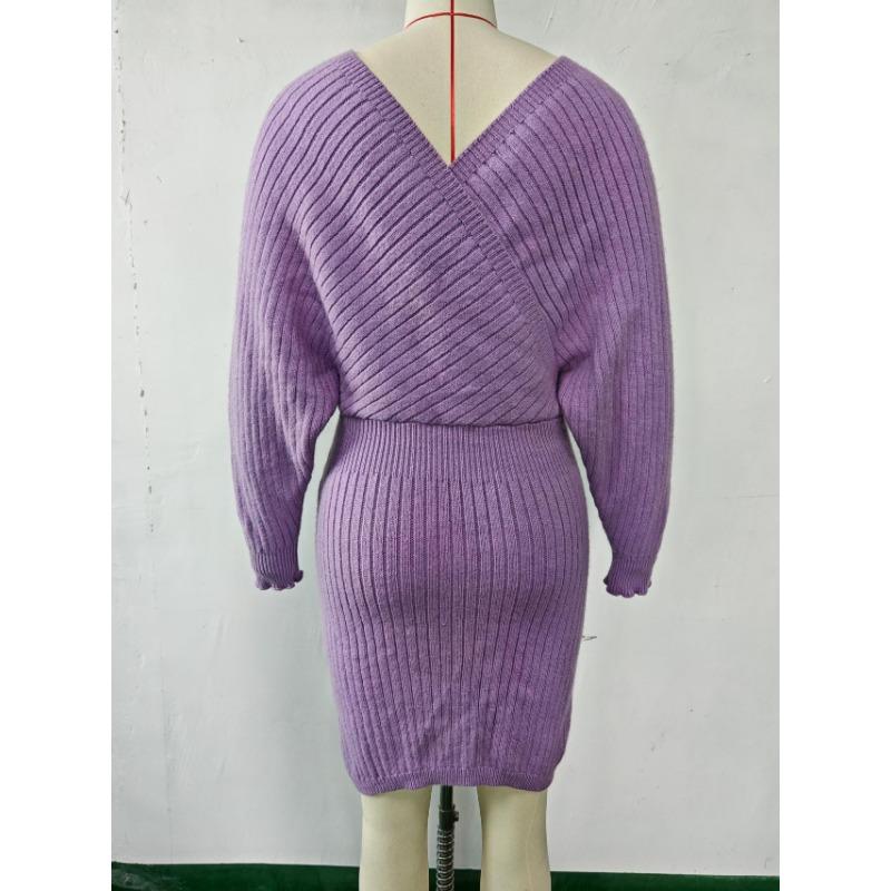 Pulover de damă de toamnă și iarnă, de culoare uni, tricotaje sexy