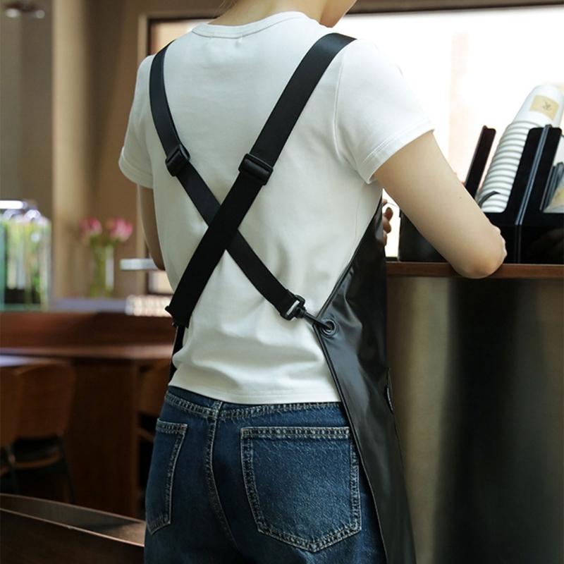 Easy To Clean TPU Kitchen Apron With Waterproof Design Pinny Protections For Chefs And Home Cooks