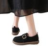 Large Size Soft-soled Leather Women's Autumn New British Flat-soled Comfortable and Versatile Sports Shoes