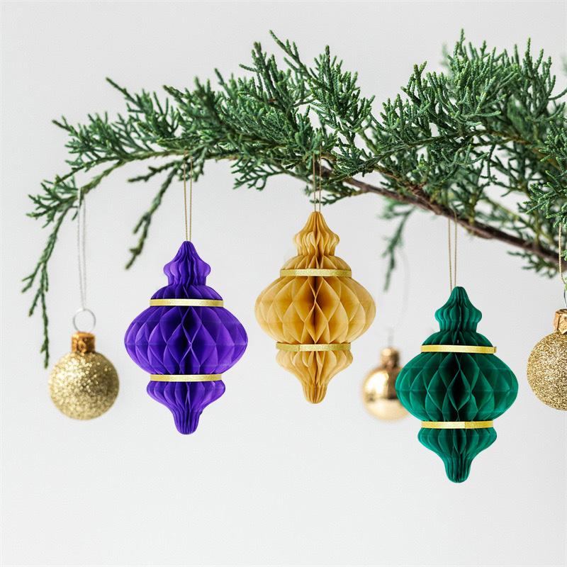 Ramadan 3D Honeycomb Hanging Decoration Eid Mubarak Paper Lantern Party Supplies Islam Muslim Wall Diy Party Decoration