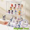 Clear Display Box Stackable Plastic Dustproof Storage Bins Figures Display Collectibles Bag Cosmetic Show Case with Interlayers
