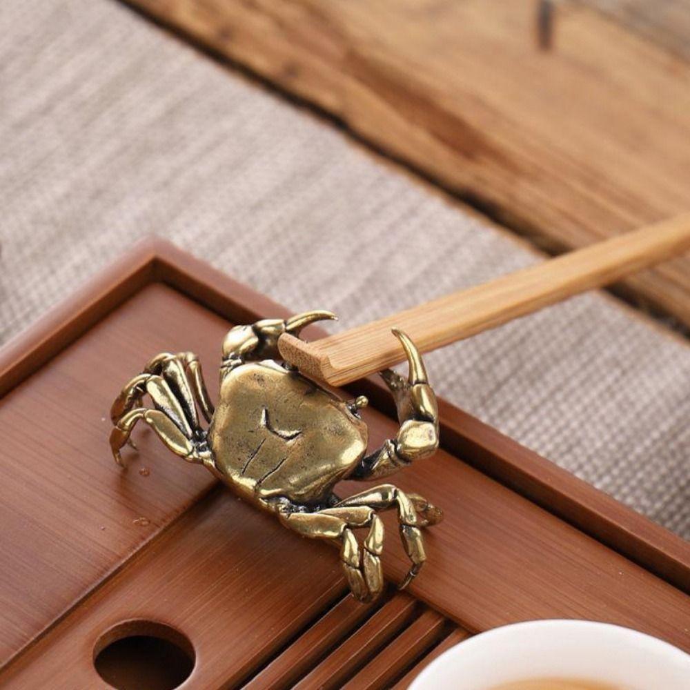 Antique Crab Ornaments Handmade Crab Miniatures Retro Crab Small Statue Desk Decor