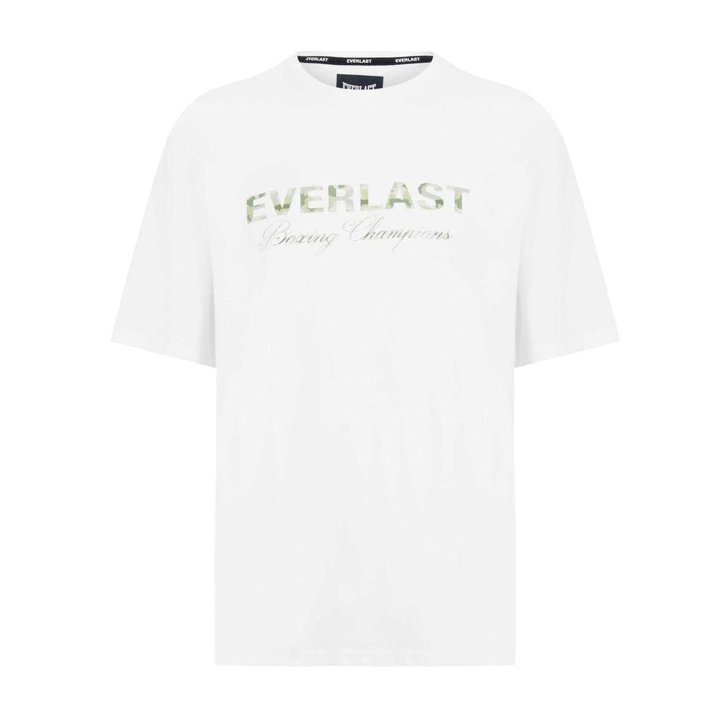 Everlast Mens Camo Logo Relaxed Fit T-Shirt