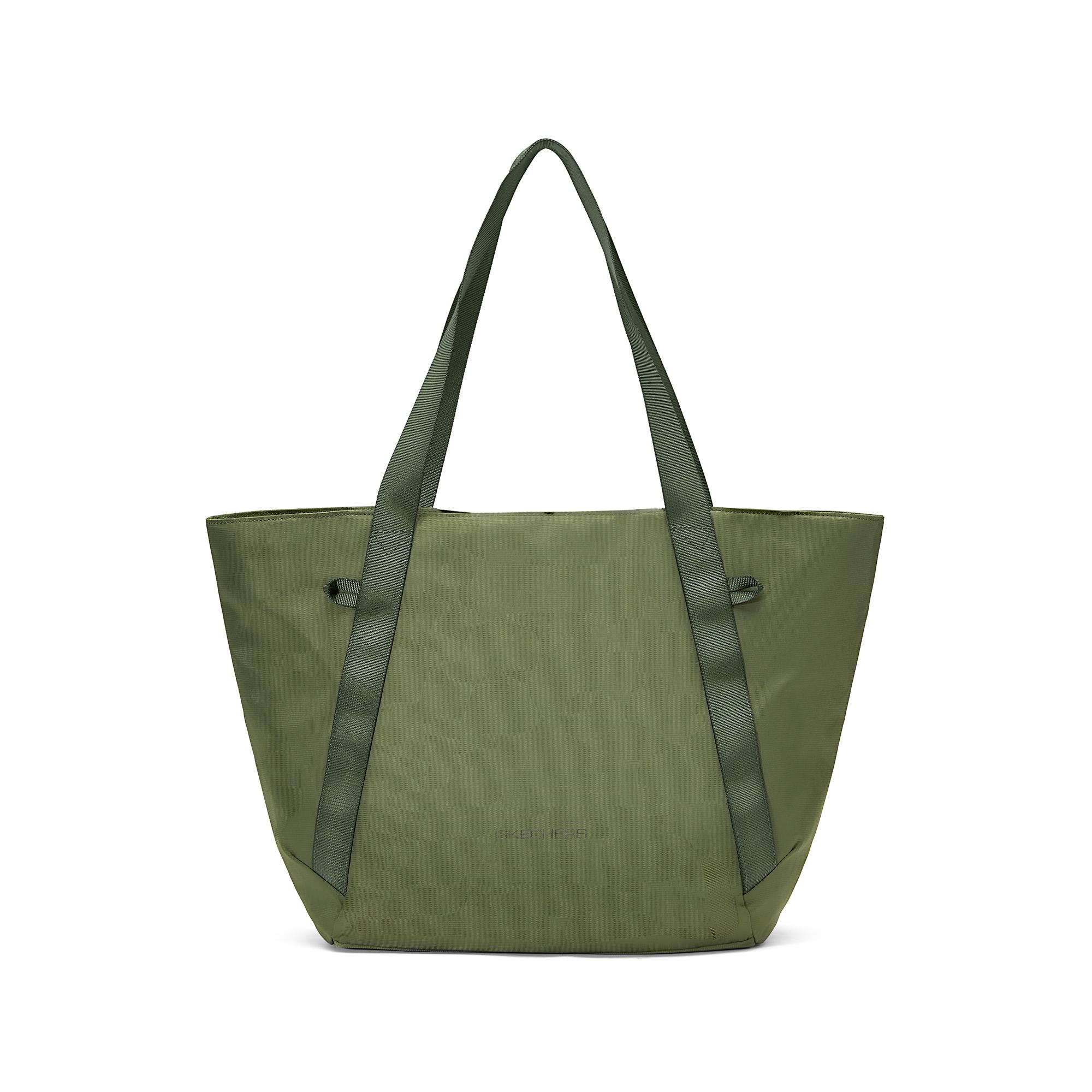 Skechers Logo Fabric Tote Bag Unisex Tote Bags Winter-Moss P225U112-00EV Winter Moss