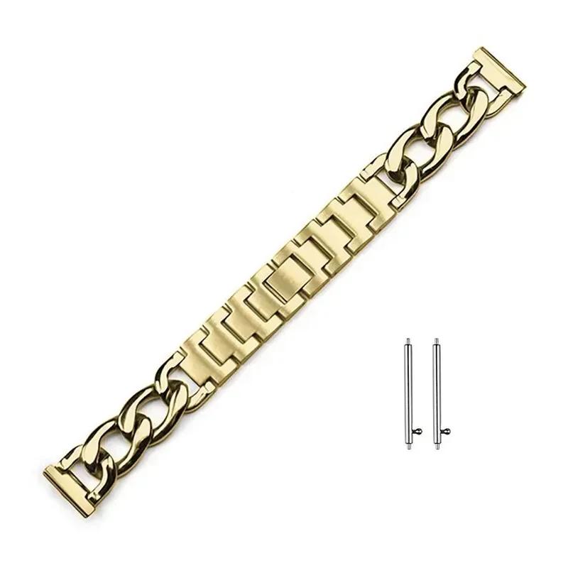 Metal Chain Bracelet For Samsung Galaxy Watch 4 5 6 40mm 44mm 4 6 Classic 42mm 46mm 43/47mm For Huawei GT3 GT4 Amazfit GTS 20mm