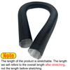 25mm 42mm 60mm 50mm 75mm 80mm Air Diesel Parking Heater Duct Pipe Tube Hose 3M 5M Length With 2 Clamps For Webasto Eberspacher