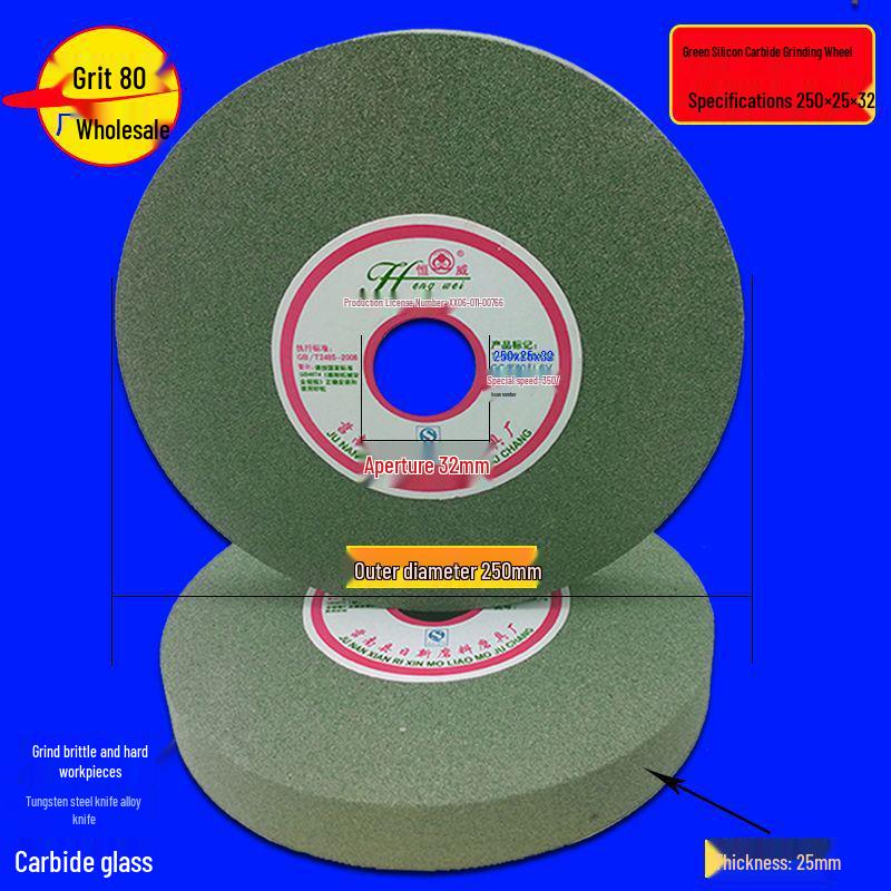 Multi-Material Grinding Wheel: White Corundum, Brown Corundum, Green Silicon Carbide - Perfect for Bench Grinders and Knife Sharpeners