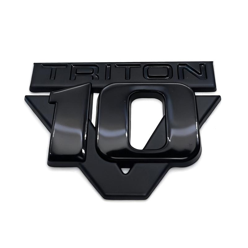 1X 3D Metal Car Styling V10 Triton Displacement Logo Fender Trunk Rear Decal Emblem Badge Sticker