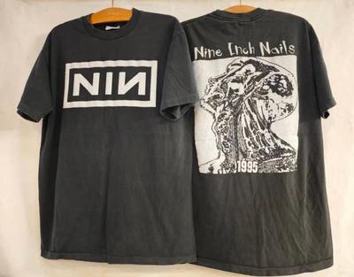 NINE INCH NAILS NIN Camiseta Vintage 1995 FURTHER DOWN THE SPIRAL Camiseta Unisex Reimpresa