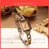 Womens Rectangle Alloy Quartz Watch With Waterproof Function For Fashion Ladies