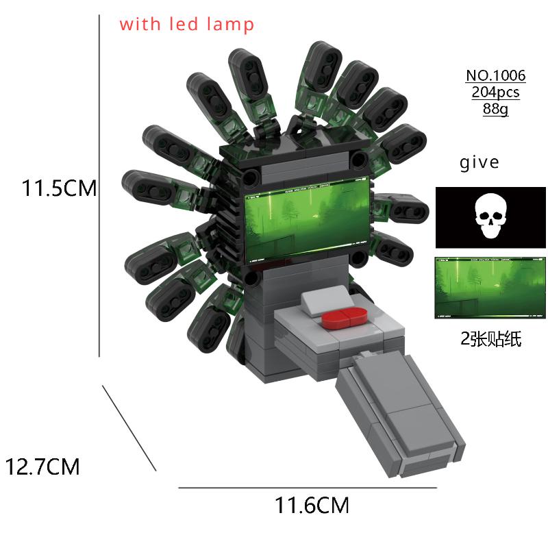 Zoonomaly Zoo Bloki Figurka Zabawka Zoonomaly Zestaw Bloków Figurka z Gry Horror Zoonomaly Ceglany Strażnik Kot Koala Potwór Zwierzęta Budowanie