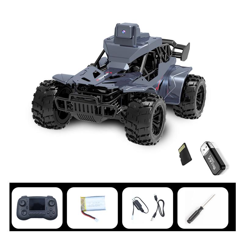 Rc Car with Camera Lcd Remote Fpv Real Time Transmission High Speed 2.4g Remote Control Car Voice Chat Toys For Kids Adults