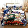 My Hero Academia Bettwäsche-Set Japan Anime Bequeme Bettbezüge Einzelbett Doppelbett Queen-Size Twin-Size Vollgröße Bettbezug Jugendzimmer