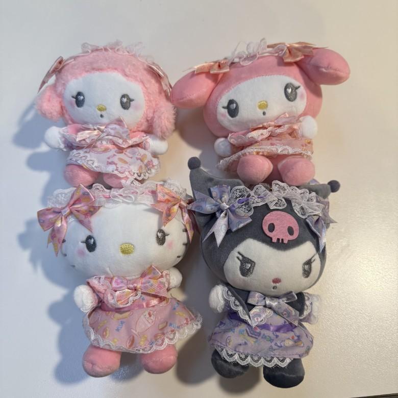My Melody Lolita Dress Up Plush Doll Pendant For Girls Bag Decor
