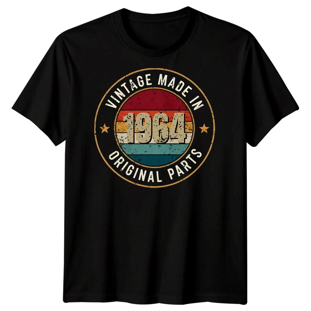 Vintage Made In 1964 Original Parts 62nd Birthday Gift Mens T-Shirt 3XL