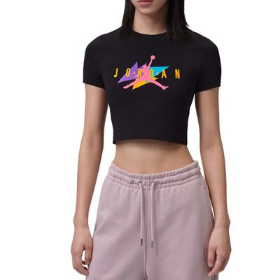 Printed Short Sleeve Regular T-Shirt Women Tops IF0825010