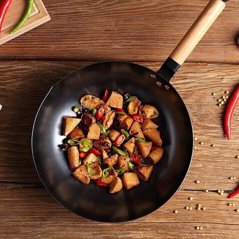 

Meichu 34CM Rust-Resistant Round Bottom Wok