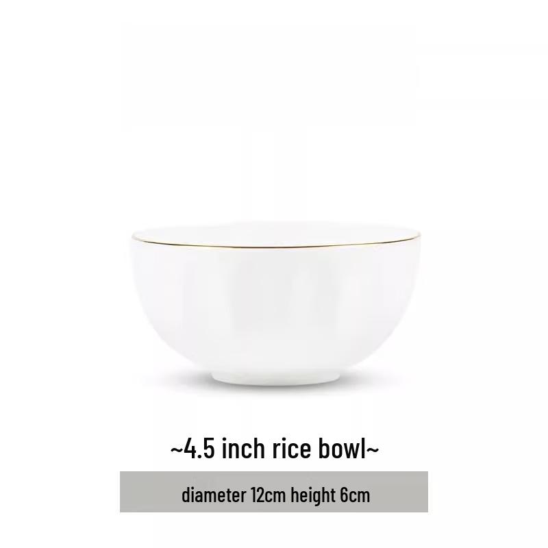 Mode Lanca European Gilded Ceramic Tableware Set