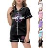 Children's Home Clothes Pajamas Set Short-sleeved Top Shorts Two-piece Set Outer Wear Play Cardigan Clothes