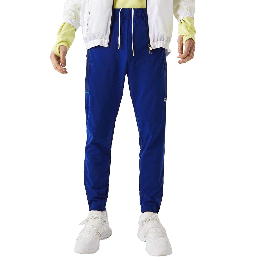 Lacoste Mens Zip Pocket Tapered Tracksuit Bottoms