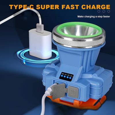 High Power LED Headlight with 3 Lighting Modes USB Rechargeable Headlamp Outdoor IPX7 Waterproof Searchlight for Camping Fishing