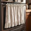 Oven Skirt with 7 Ribbon Ties Mushroom Flower Pumpkin Pattern Farmhouse Kitchen Decorative Cabinet Dishwasher Appliance Oven Curtain