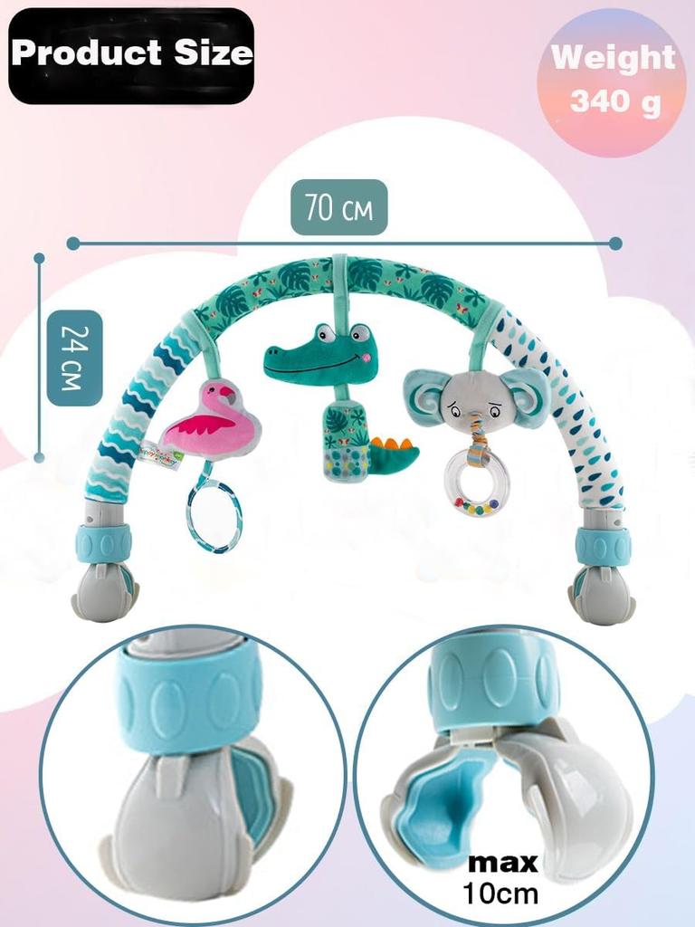 Non-Toxic Baby Toy Toddler Cribs Cradles Hanging Bell Baby Stuff Newborn Stroller Stroller Play Arch Bed Toys For Babies 0 12 Months